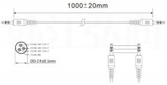 Audio stereo Cable for fetal doppler